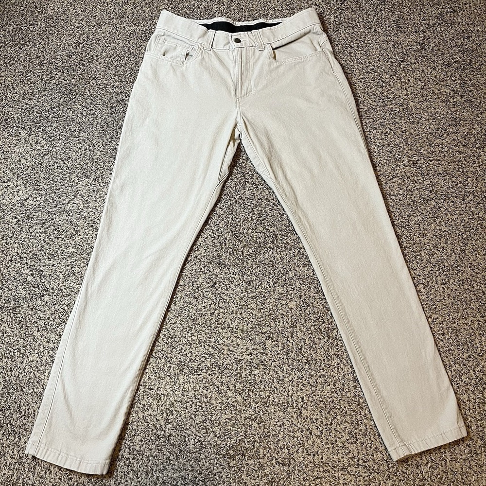 Origin USA Mens Taper Fit Canvas Pants Khaki Beige W32 x L32 Made in USA